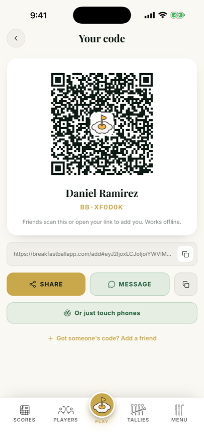 Friend code QR: BB-XF0D0K