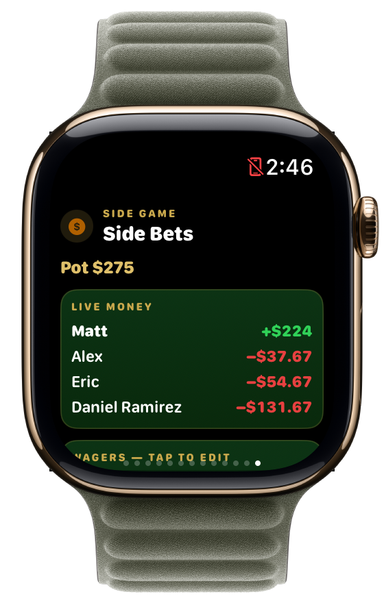 Live money on the wrist