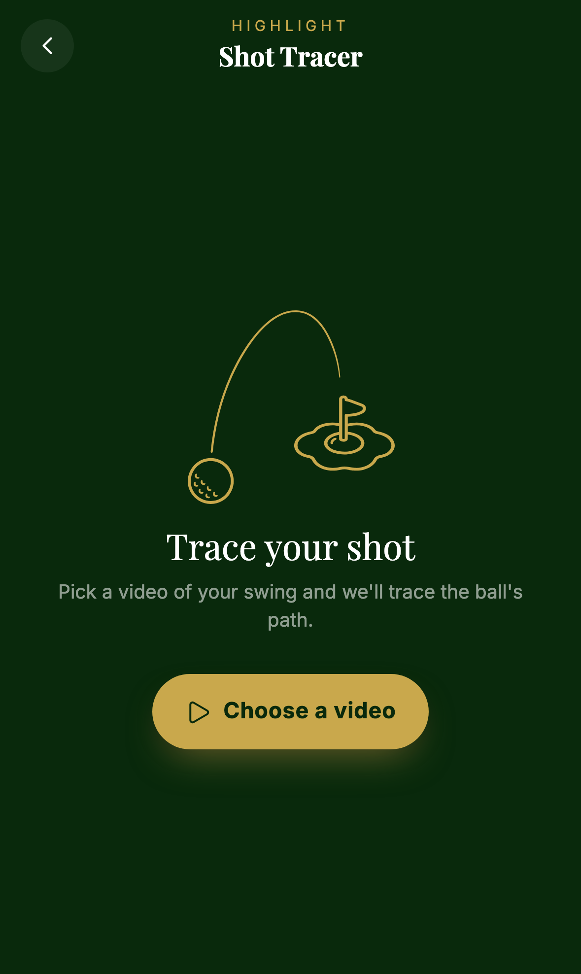 Shot tracer empty state